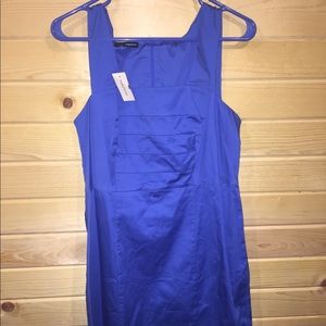 Blue sleeveless dress